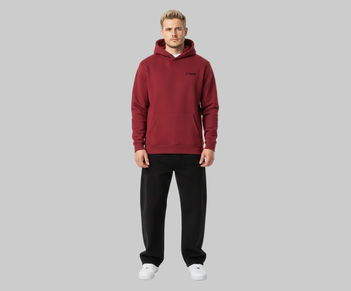Essential XTRME Hoodie – Burgundy (Men)