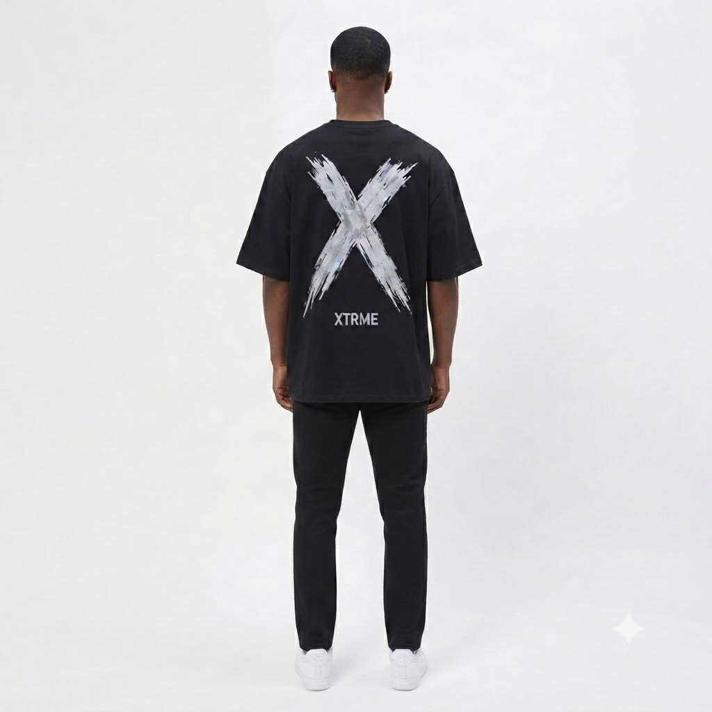 Signature Brush X T-Shirt – Black (Men)
