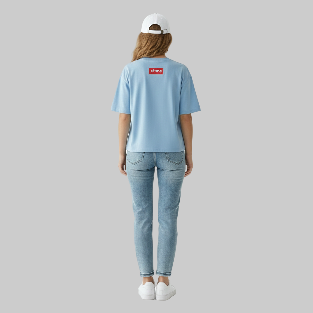 XTRME Light Blue Bear Tee — Women’s Edition
