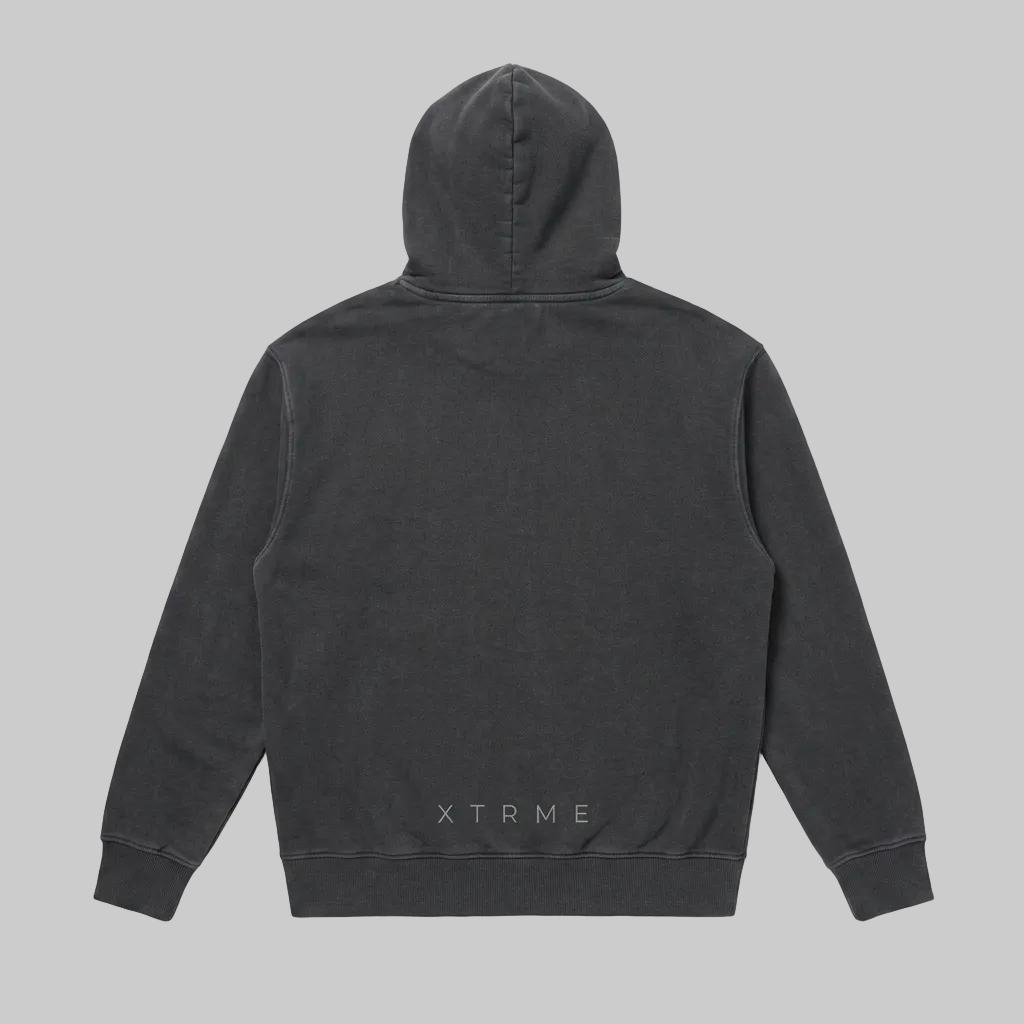Dark Brush X Hoodie – Charcoal Grey (Men)