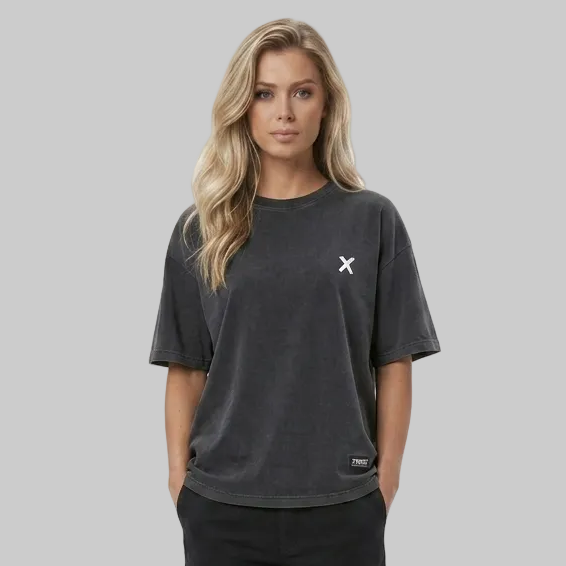 Essential X T-Shirt – Charcoal Grey (Women)