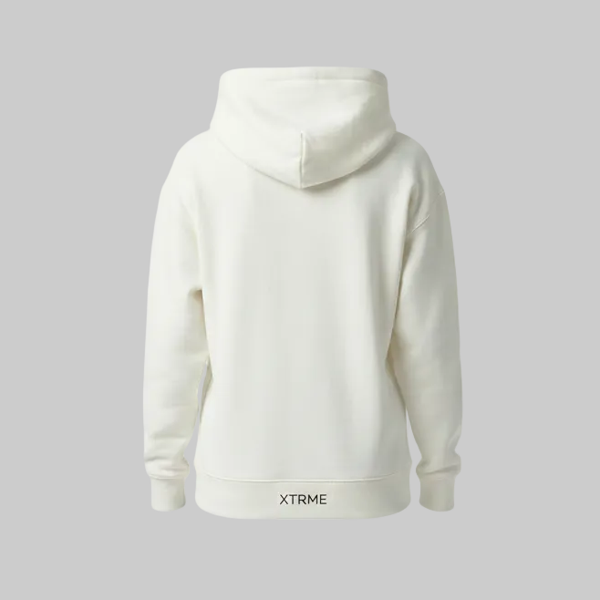 Signature Brushstroke X Hoodie – White