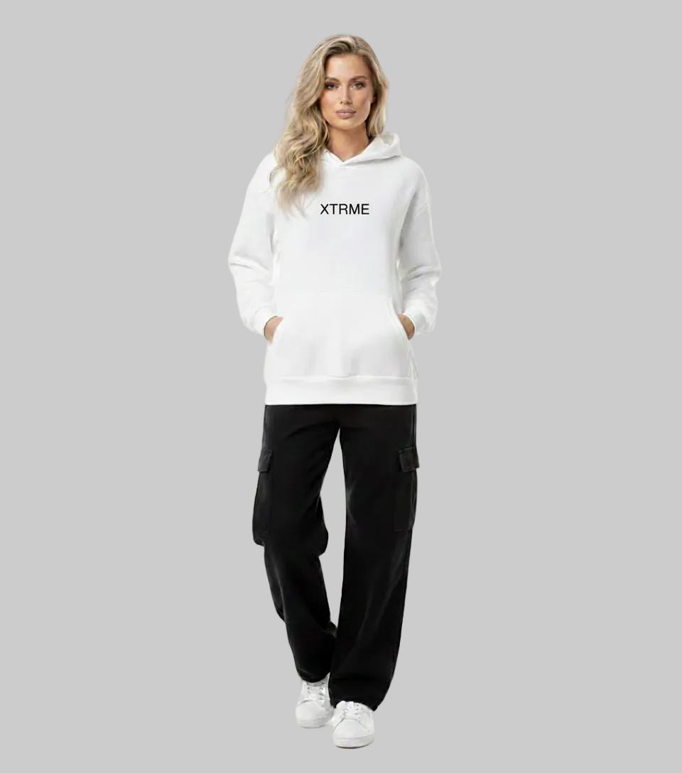 Signature Brushstroke X Hoodie – White