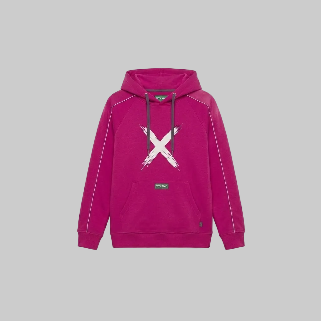 Signature X Hoodie – Fuchsia (Women)