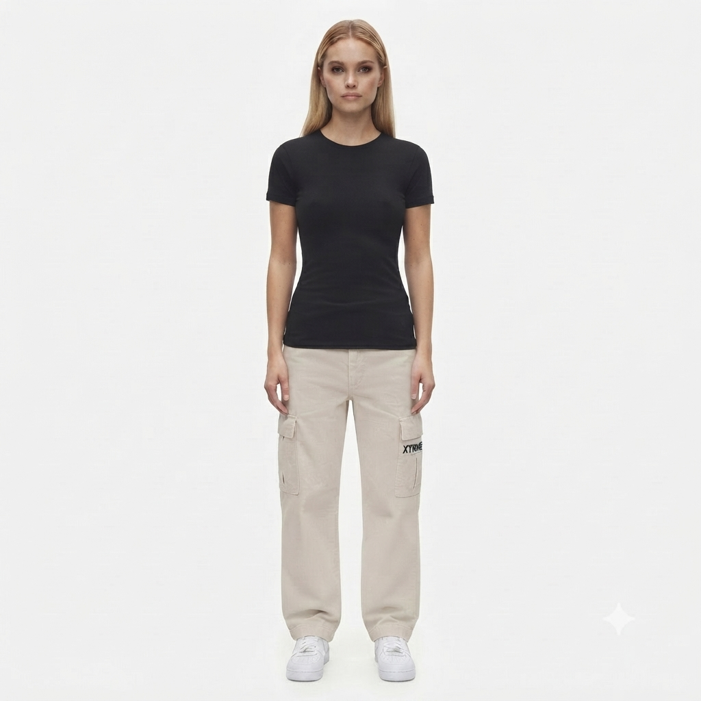 Utility Cargo Pants – Beige (Women)