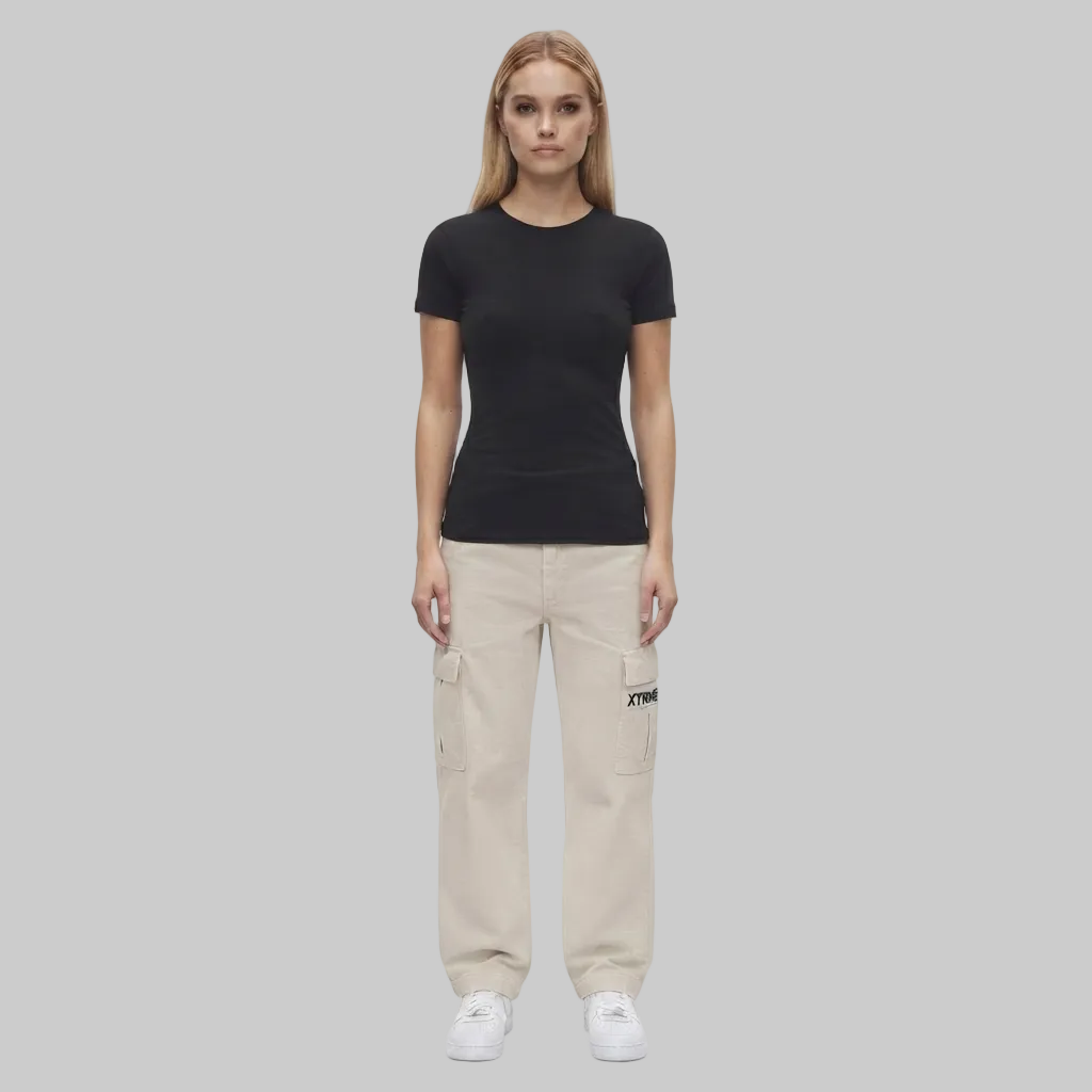 Utility Cargo Pants – Beige (Women)