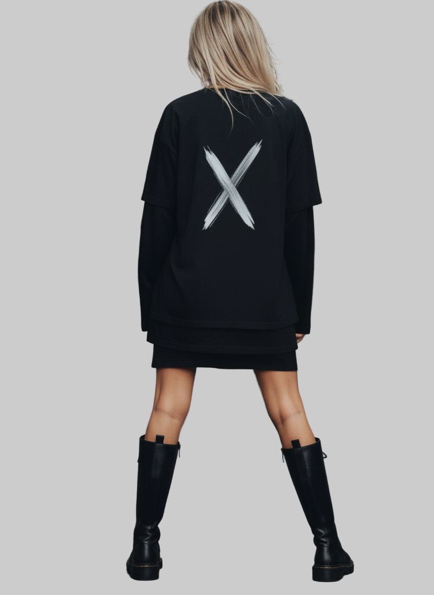 XTRME New York Layered Long-Sleeve Oversized Tee — Women’s Edition