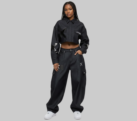 XTRME Black Denim Utility Set — Women’s Edition