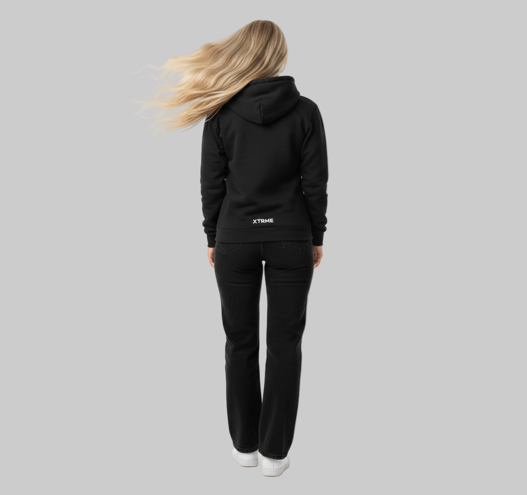 Brush X Hoodie – BLACK