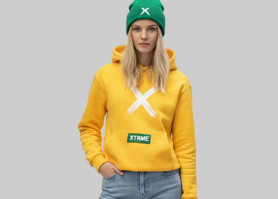 XTRME Yellow “Take the Risk” Hoodie — Unisex Edition