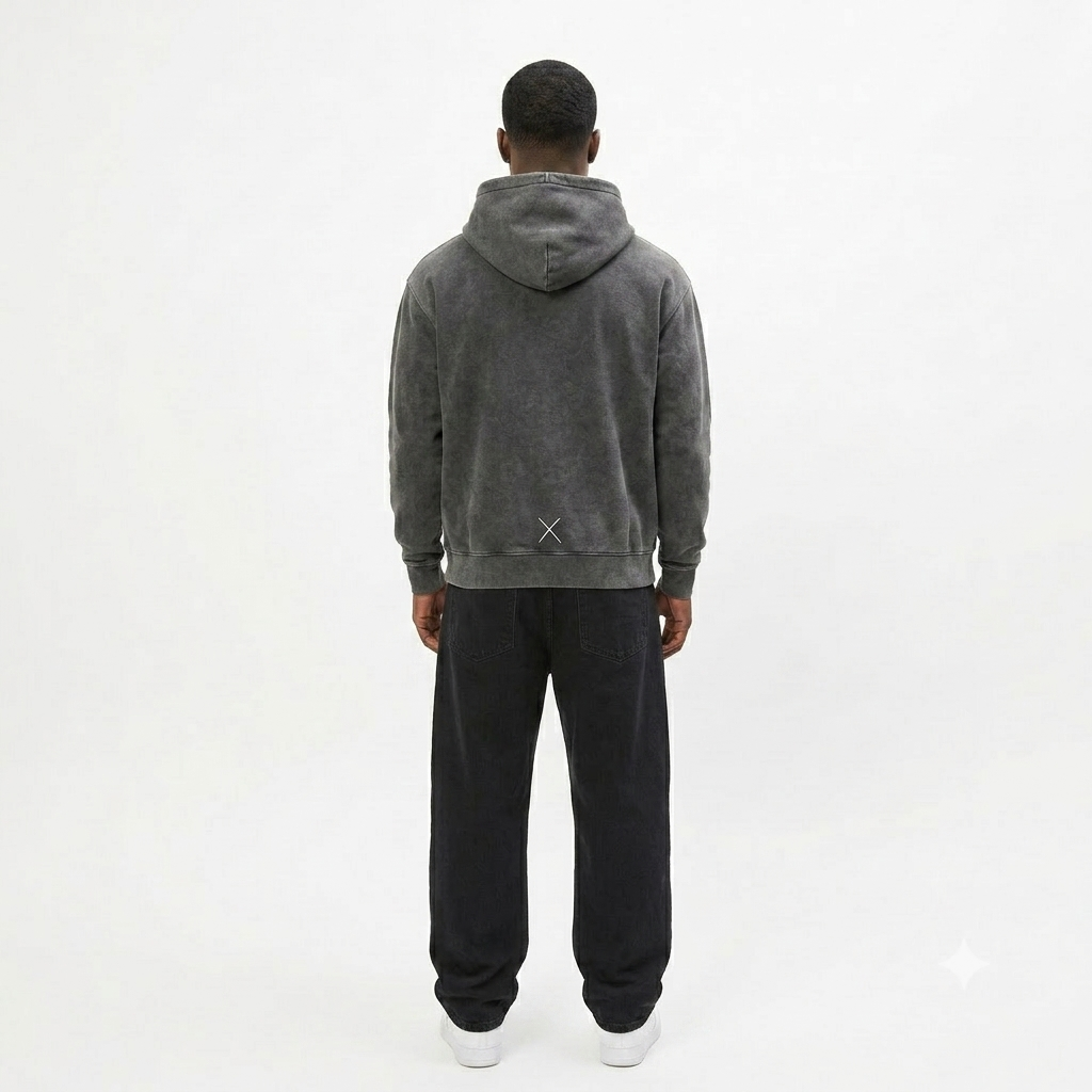 No Risk No Story Hoodie – Washed Gray (Men)