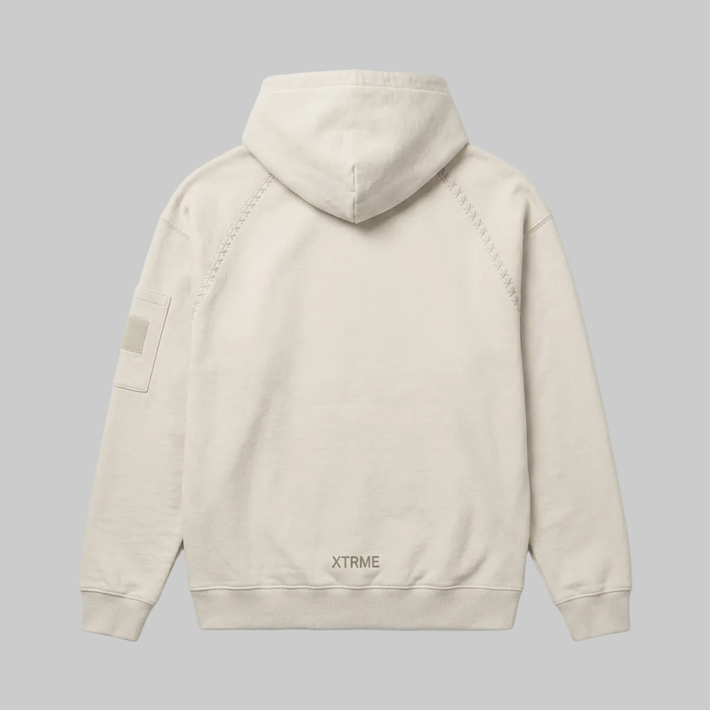 Utility Brush X Hoodie – Light Beige (Men)