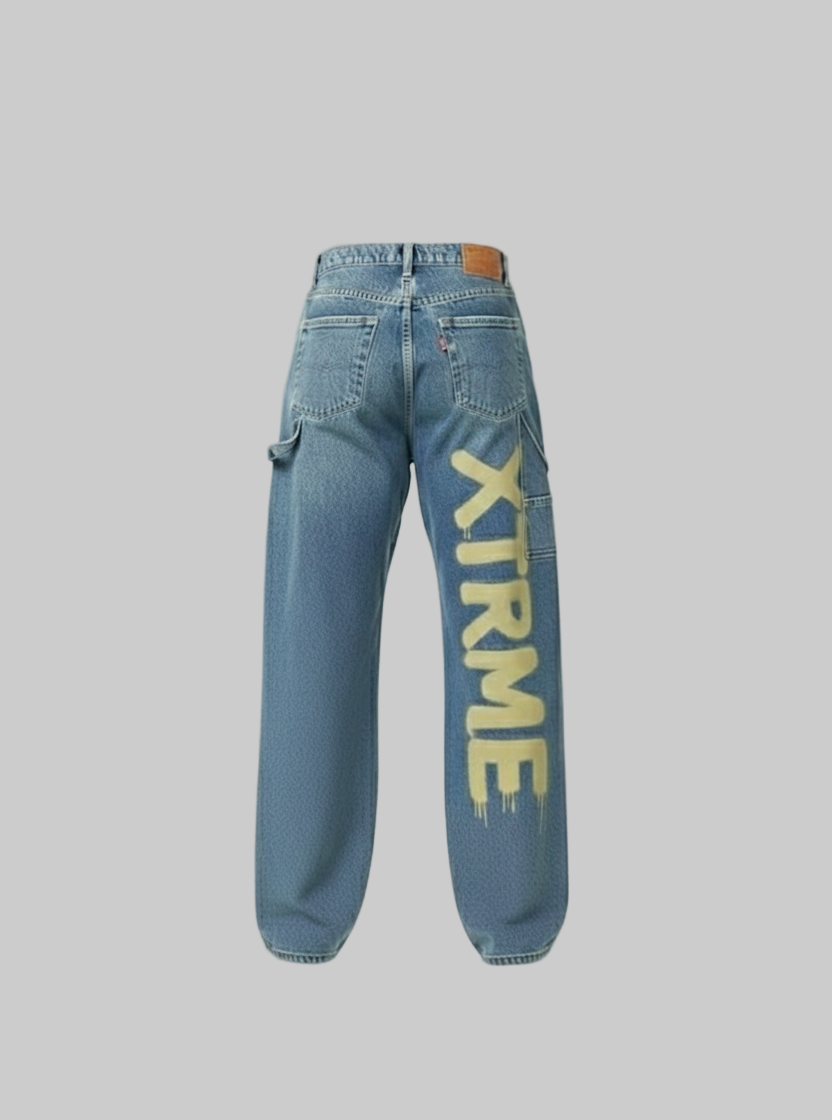 Graffiti Denim – Light Blue