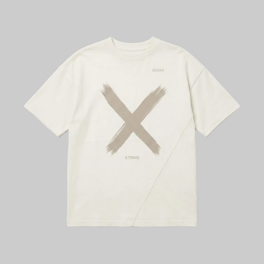 Five X Graphic T-Shirt – Light Beige (Women)