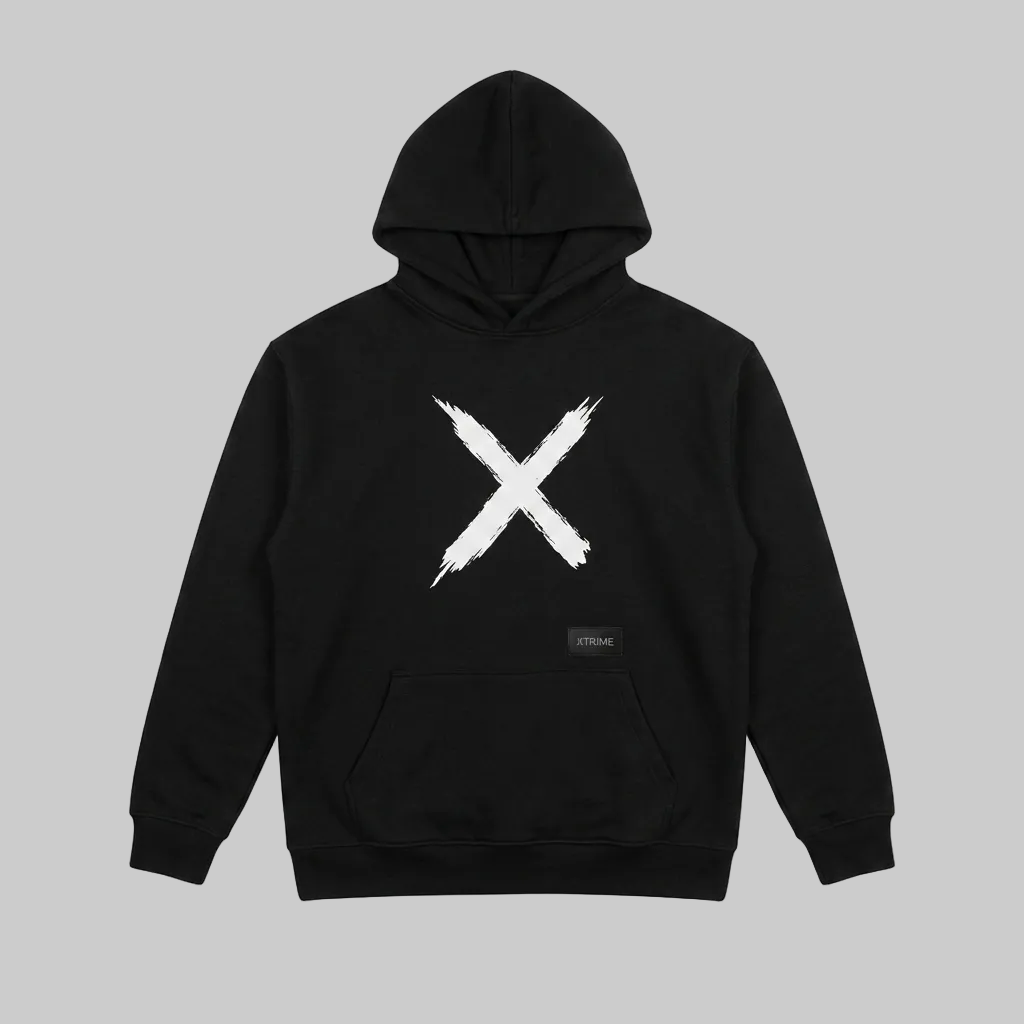 Brush X Hoodie – Black (Men)