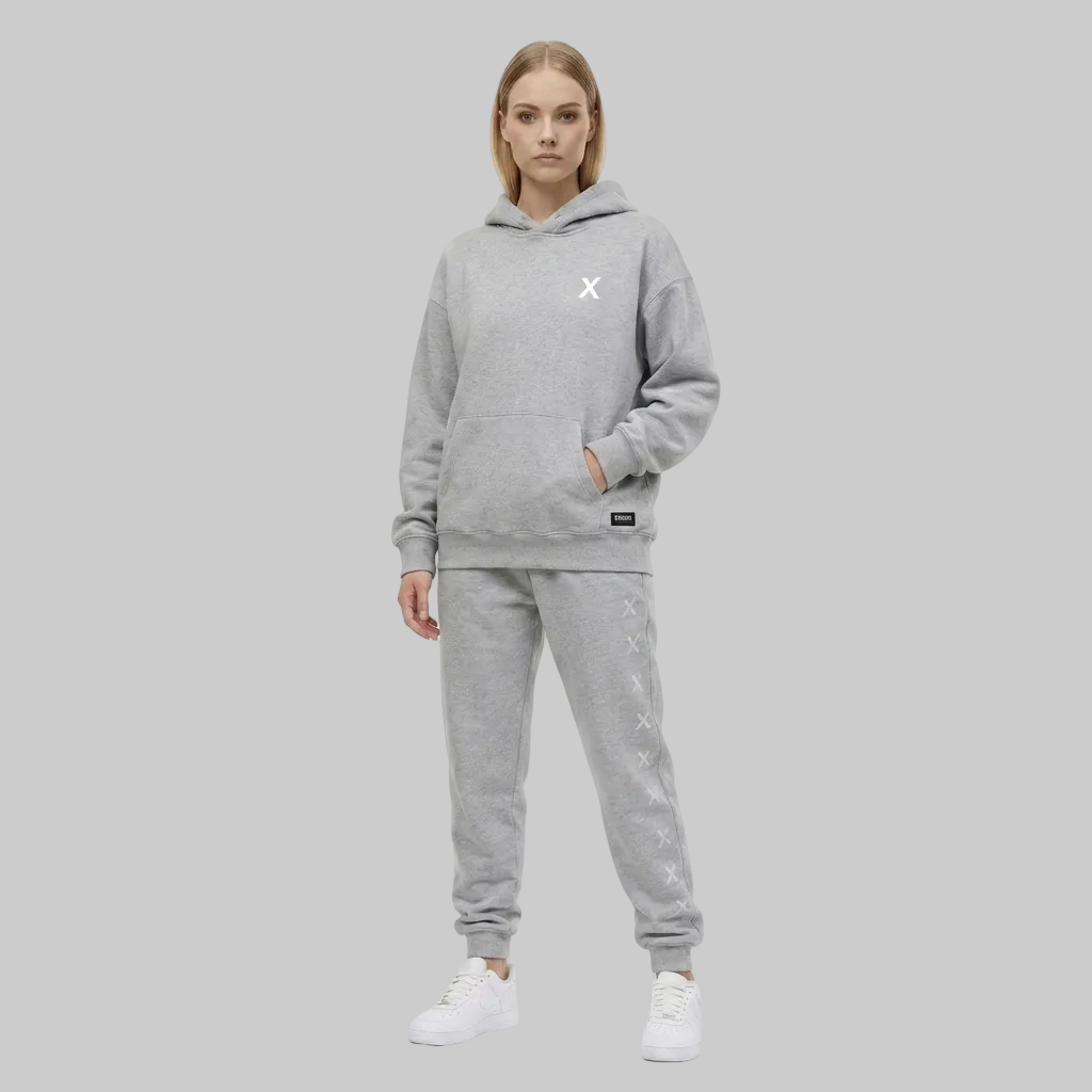X Pattern Set – Light Grey (Women)