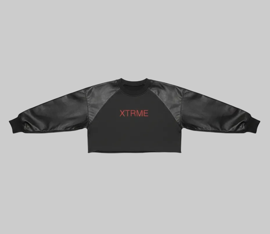 XTRME Cropped Sweatshirt – Black