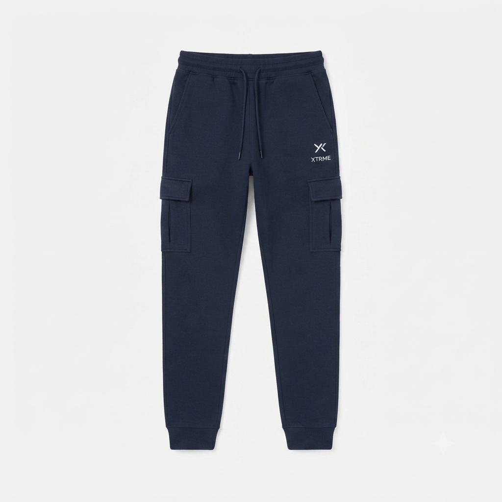 Utility Cargo Pants – Dark Blue (Men)