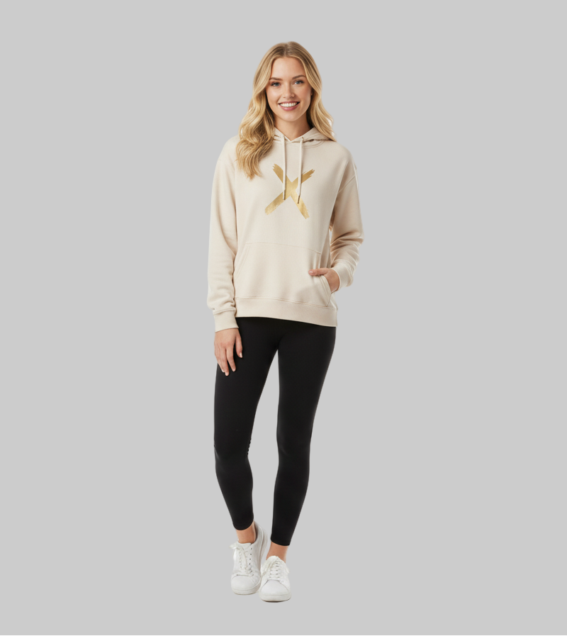 XTRME Golden X Beige Hoodie – Women’s Edition