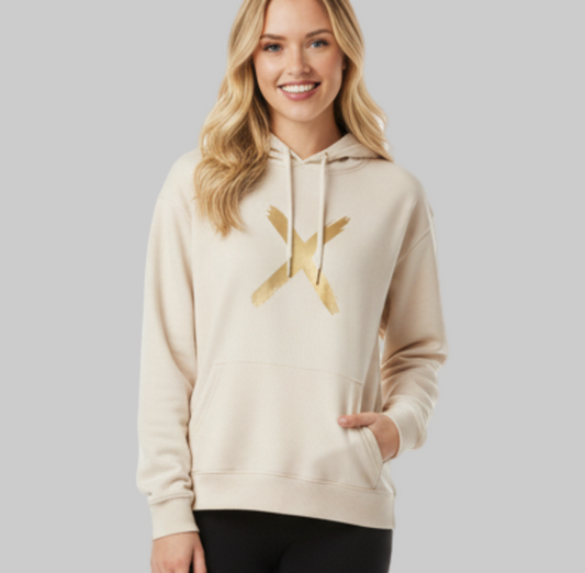 XTRME Golden X Beige Hoodie – Women’s Edition