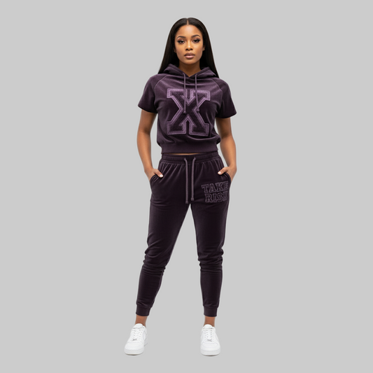 XTRME Dark Purple Velour Set — Women’s Edition
