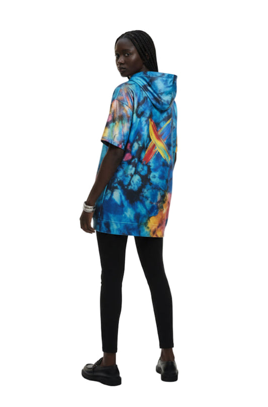 Bear X Oversized Hoodie – Color Clash Edition