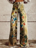 Casual Floral Wide Leg pants