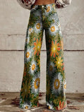 Casual Floral Wide Leg pants