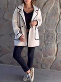 Women's Woolen Trench Coat Casual Blazer