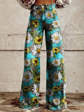 Casual Floral Wide Leg pants