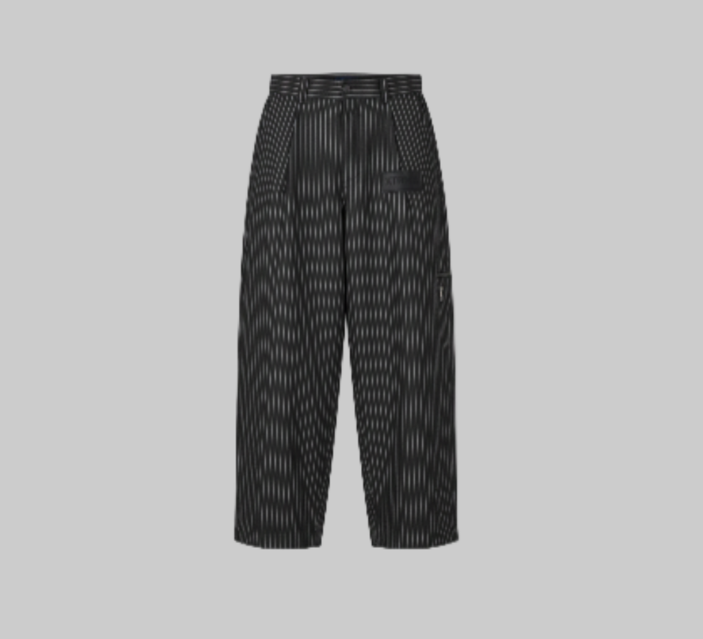 XTRME Grey–Black Striped Straight-Leg Trouser — Men’s Edition