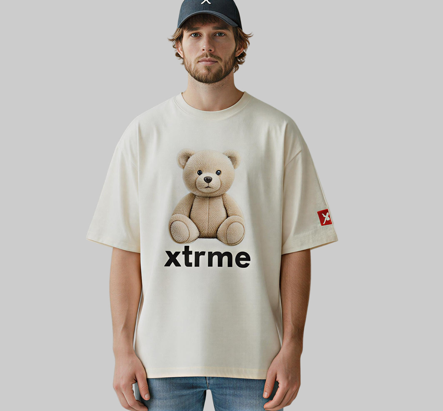 XTRME Soft Beige Bear Tee — Men’s Edition