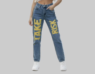 XTRME Light Blue Graffiti Denim — Women’s Jeans