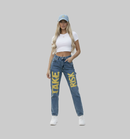 XTRME Light Blue Graffiti Denim — Women’s Jeans