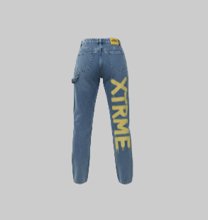 XTRME Light Blue Graffiti Denim — Women’s Jeans