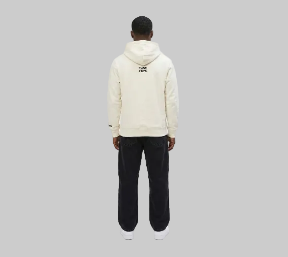 Signature Brush X Hoodie – Off White (Men)