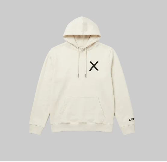 Signature Brush X Hoodie – Off White (Men)