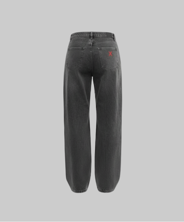 Authority Wide-Leg Jeans – Black