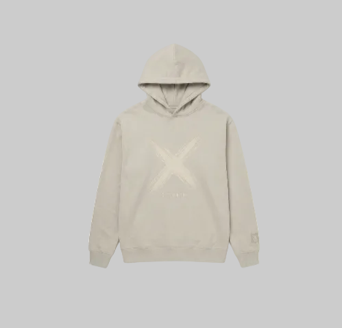 Brush X Hoodie – Beige (Men)