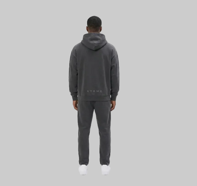 Dark Brush X Hoodie – Charcoal Grey (Men)