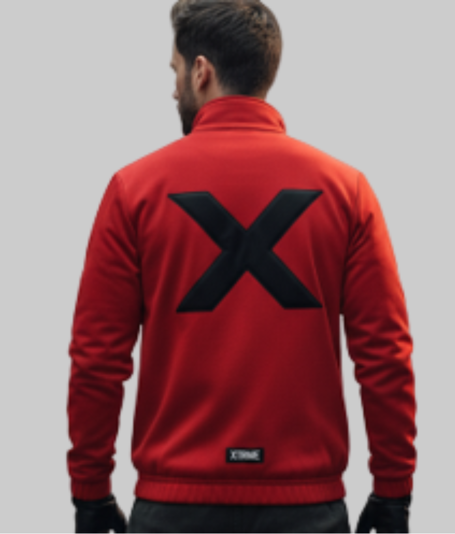Urban biker hoodie-red