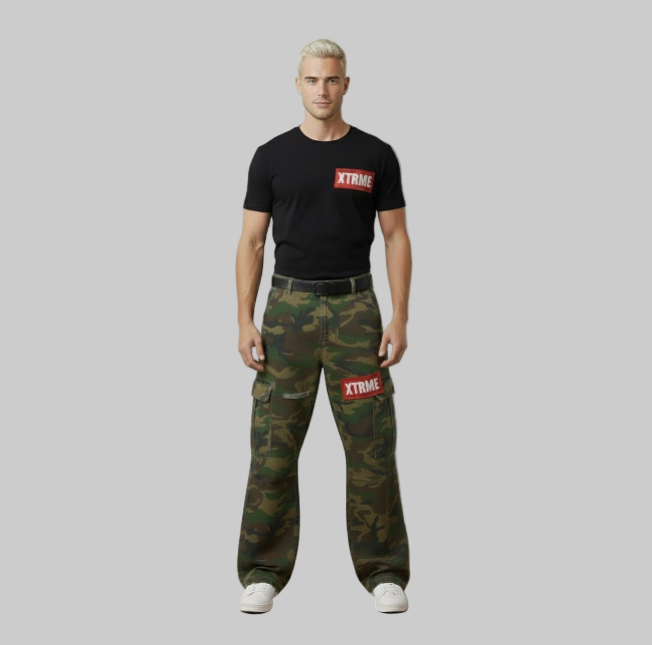 XTRME Military Green Cargo Pants — Men’s Edition