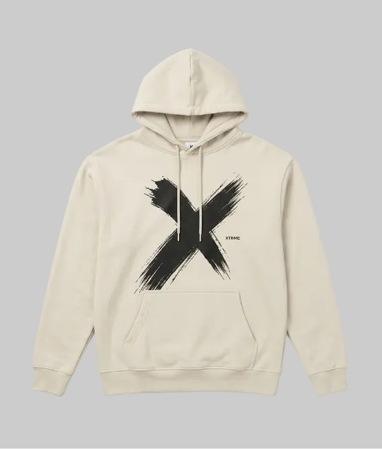 Signature X Hoodie – Beige (Men)