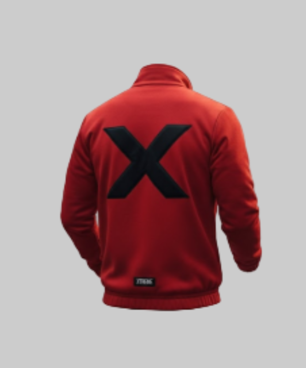 Urban biker hoodie-red