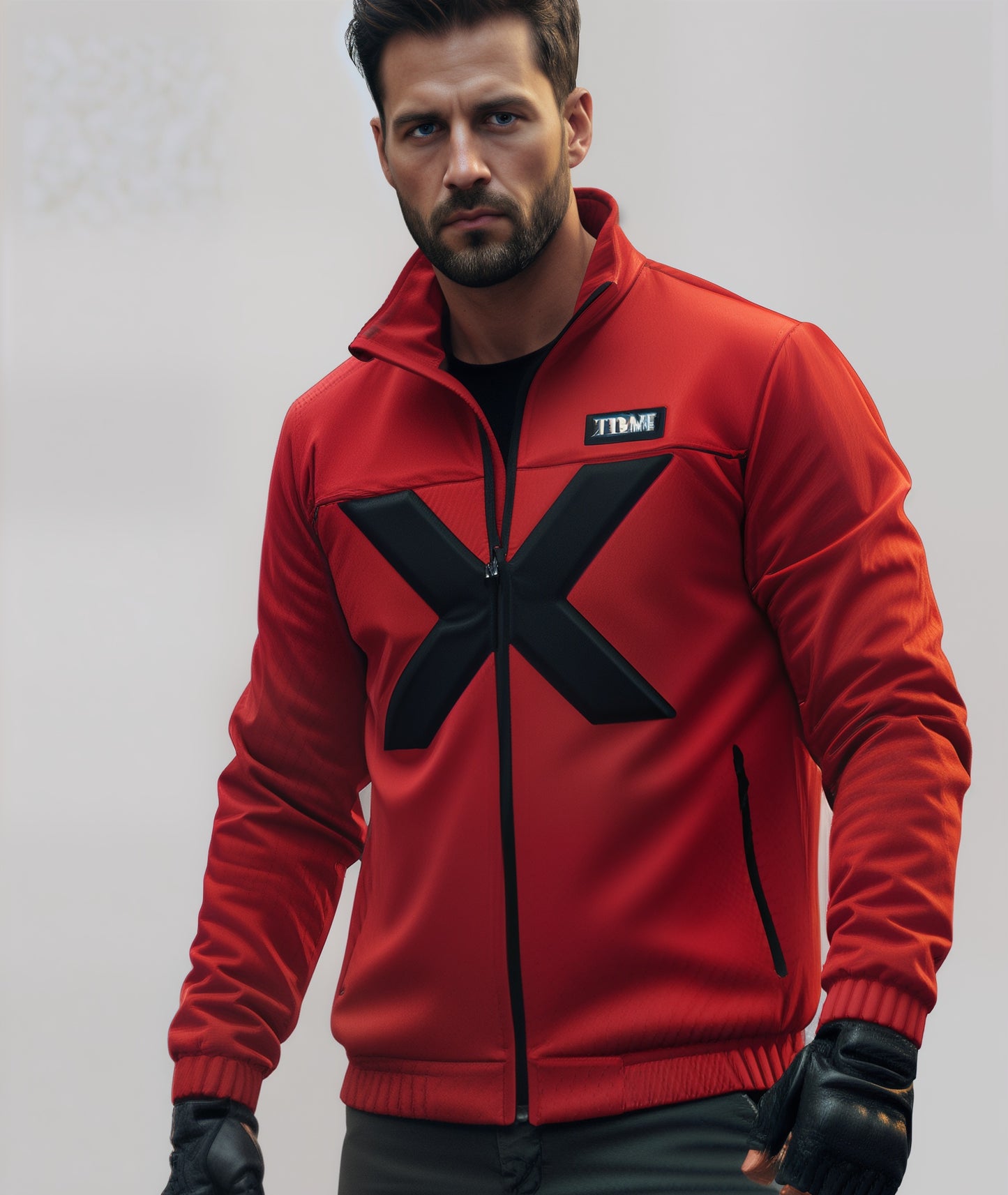 Urban biker hoodie-red