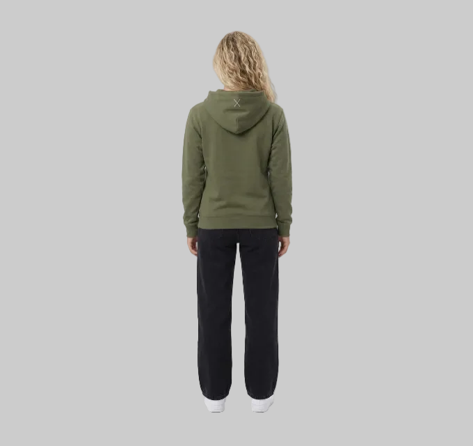 X Essential Hoodie – Military Green