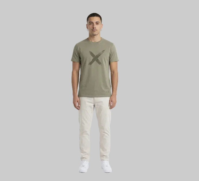 Brush X T-Shirt – Military Green (Men)