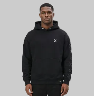 Bold X Hoodie – Black (Men)