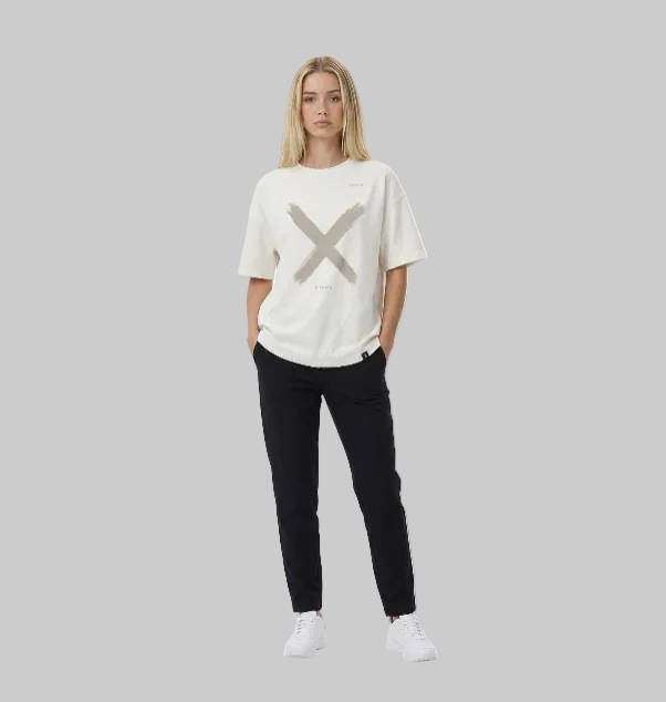 Five X Graphic T-Shirt – Light Beige (Women)