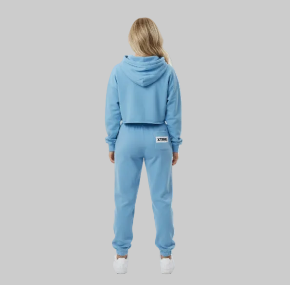Dual Tone Utility Cargo Pants – White / Light Blue